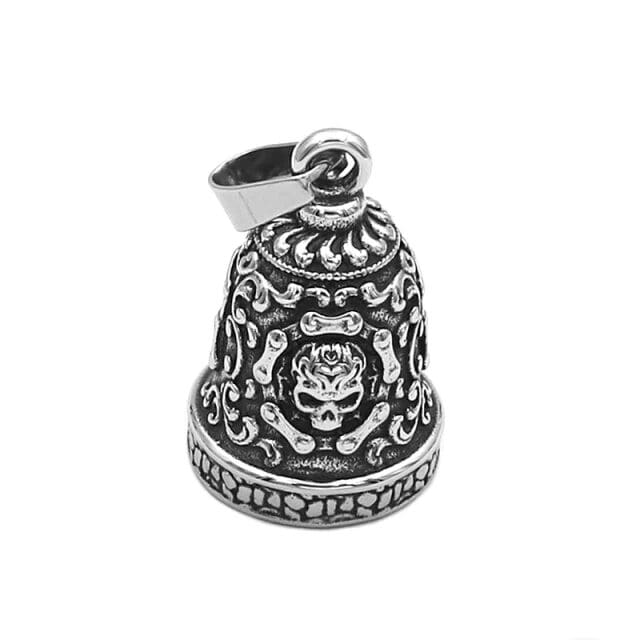 Cloche Porte-Bonheur Pour Moto - Alliage Acier Titane | Pendentif De Guidon Anti-Malchance | Cadeau Pour Motard