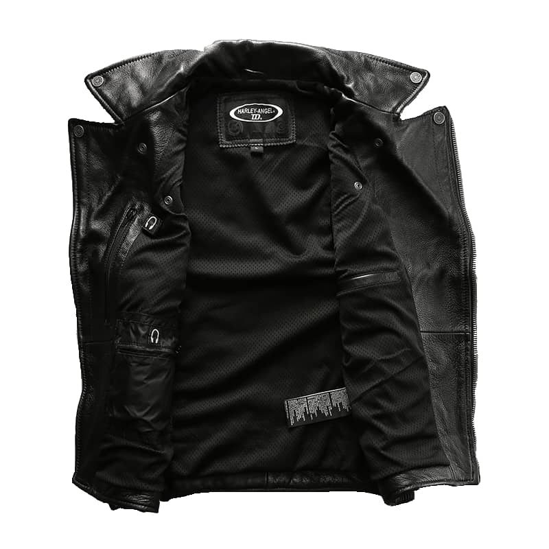 Gilet cuir biker Harley - Southern Reaper : Style & Protection